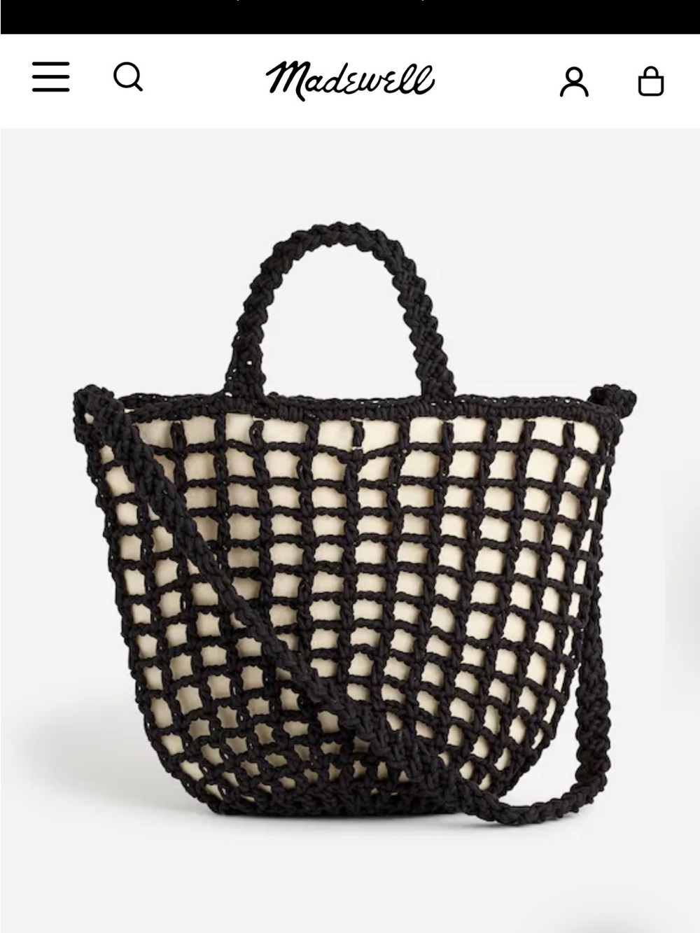 Madewell Crocheted Shoulder Bag